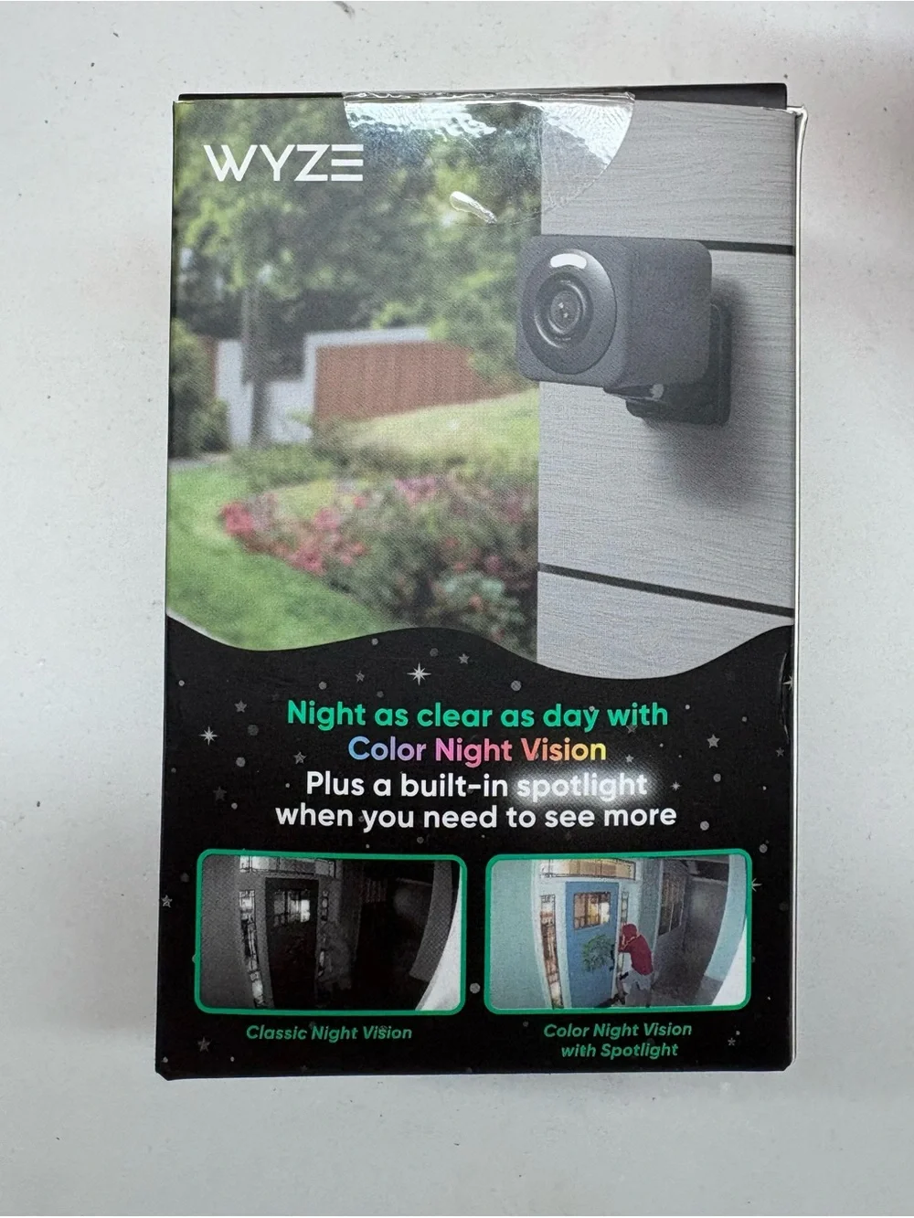 Wyze Wyze Cam v4 Black with Teal Accents Boxed Packaging
